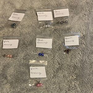 Colorful Beaded Earrings Set